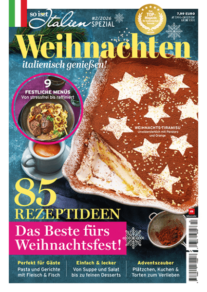 Weihnachts-Tiramisu auf dem Cover der So isst Italien Spezial - Weihnachten 02/2026