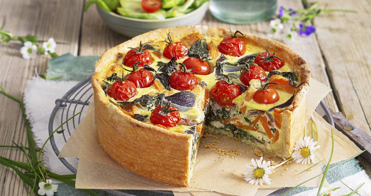 Bunte Gemüsequiche
