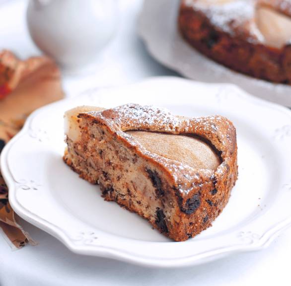 Birnen-Walnusskuchen