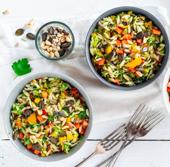 Bunter Paprika-Pasta-Salat