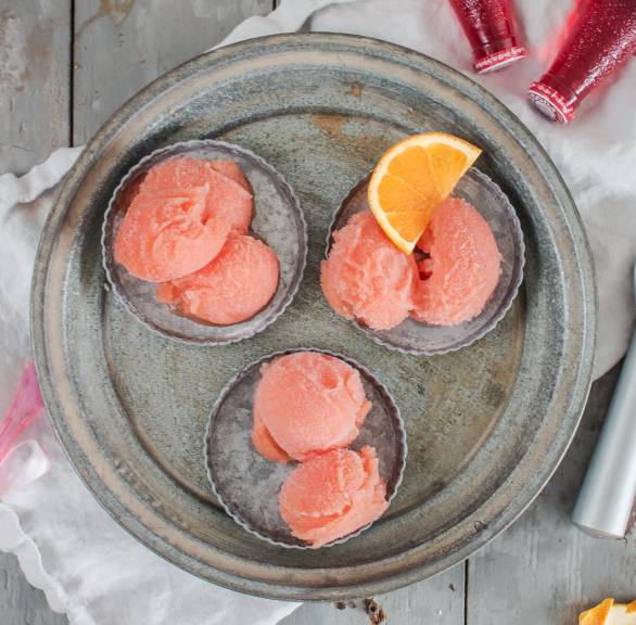 Campari-Sorbet