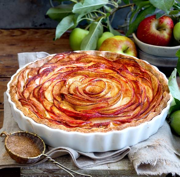 Dinkel-Apfeltarte