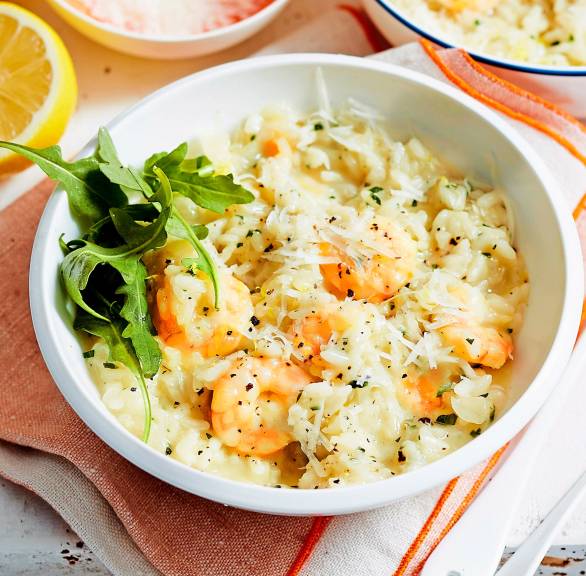 Garnelenrisotto mit Parmesan