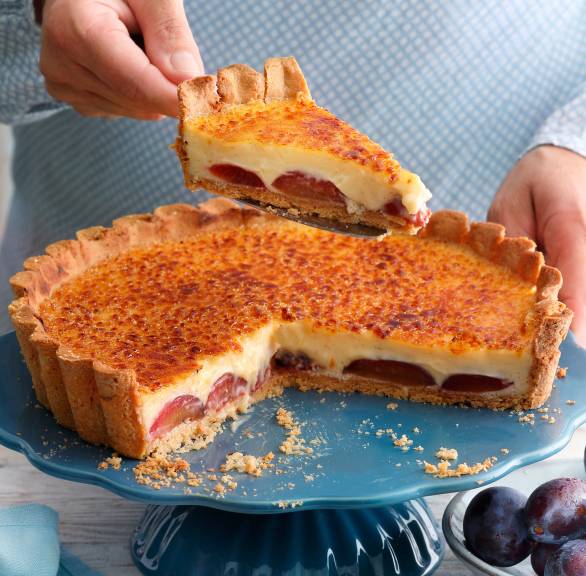 Gebrannte Zwetschgentarte