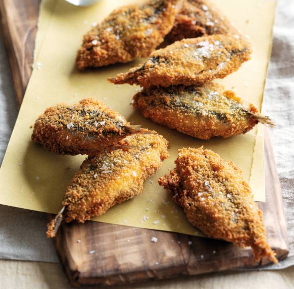 Gefüllte ligurische Sardellen