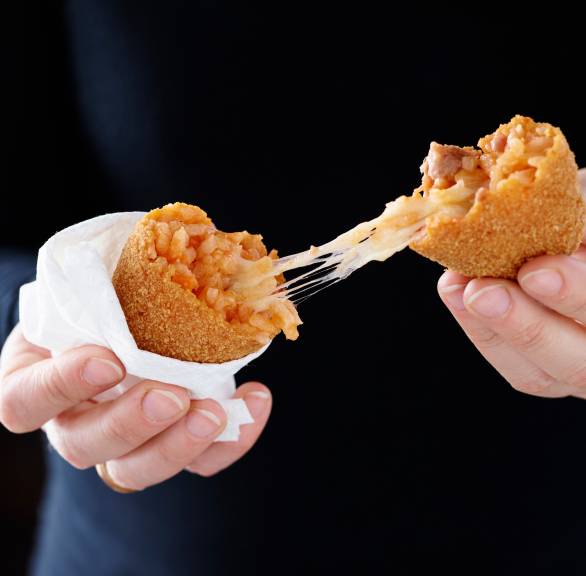 Gefüllte Reisbällchen