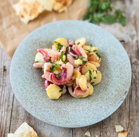 Kartoffel-Oktopus-Salat