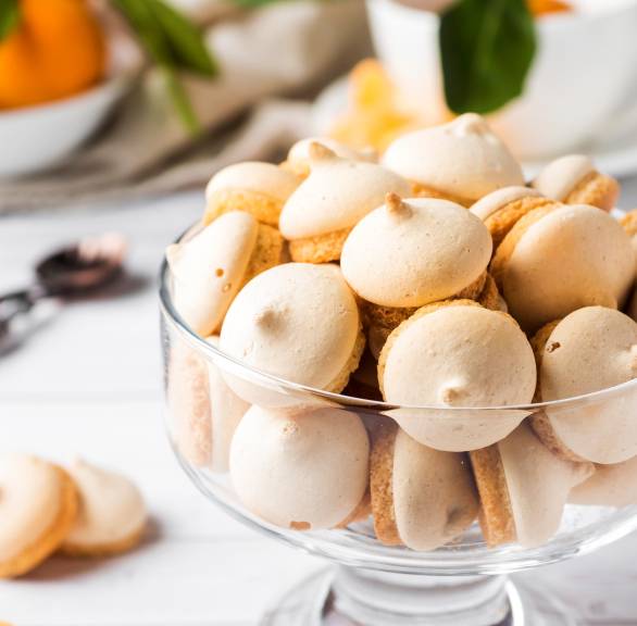 Mandarinen-Baiser-Häubchen