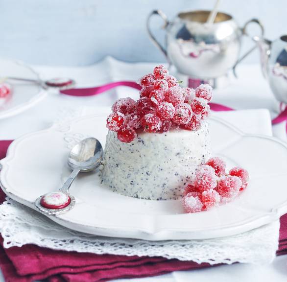 Marzipan-Mohn-Pannacotta: das italienische Dessert-Highlight für Weihnachten