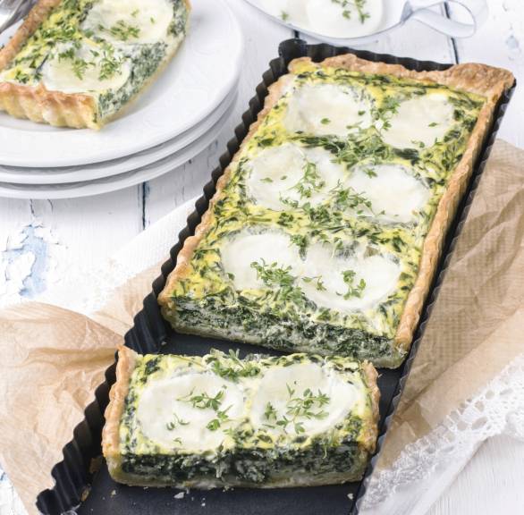 Mozzarella-Spinattarte