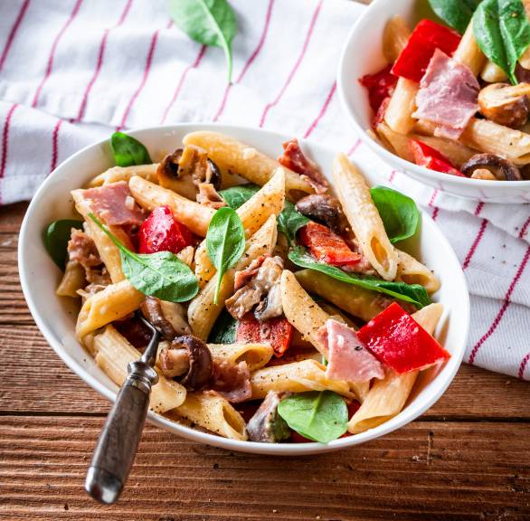 One-Pot-Penne mit Prosciutto cotto