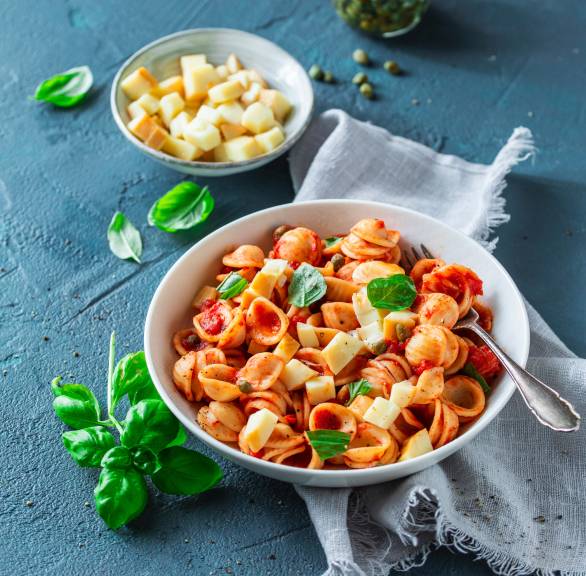 Orecchiette all’arrabbiata mit Scarmorza