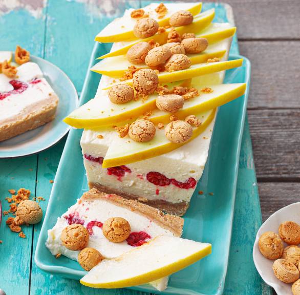 Ricotta-Kühlschranktorte mit Honigmelone