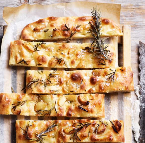Rosmarin-Knoblauch-Focaccia