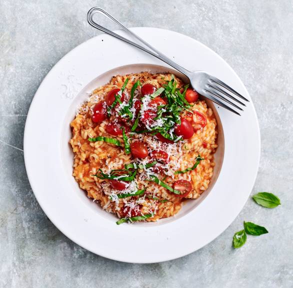 Tomaten-Basilikum-Risotto