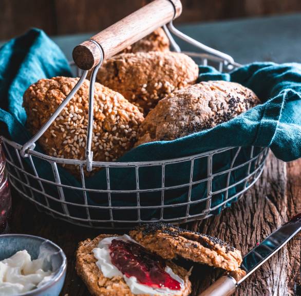 Vollkorn-Frühstücksbrötchen