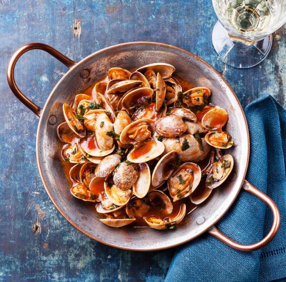 Vongole in Tomatensud