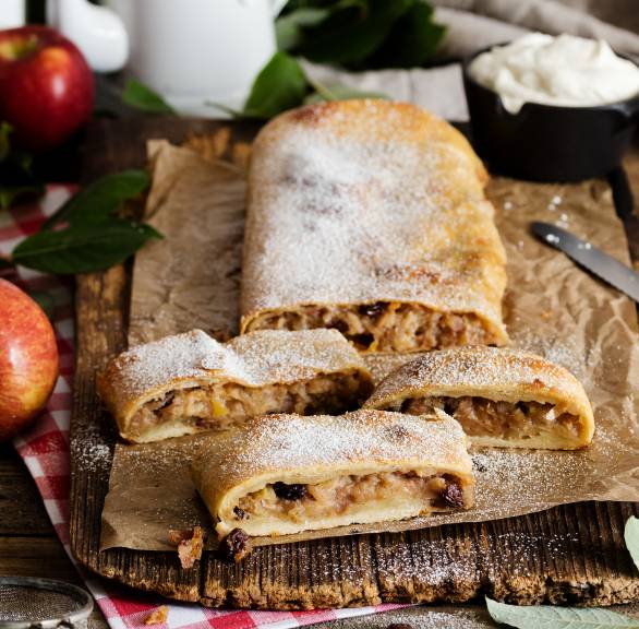 Warmer Apfelstrudel