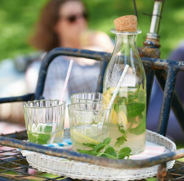 Zitronen-Minz-Eistee