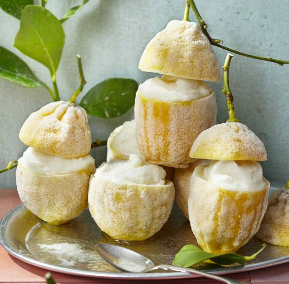 Zitronensorbet