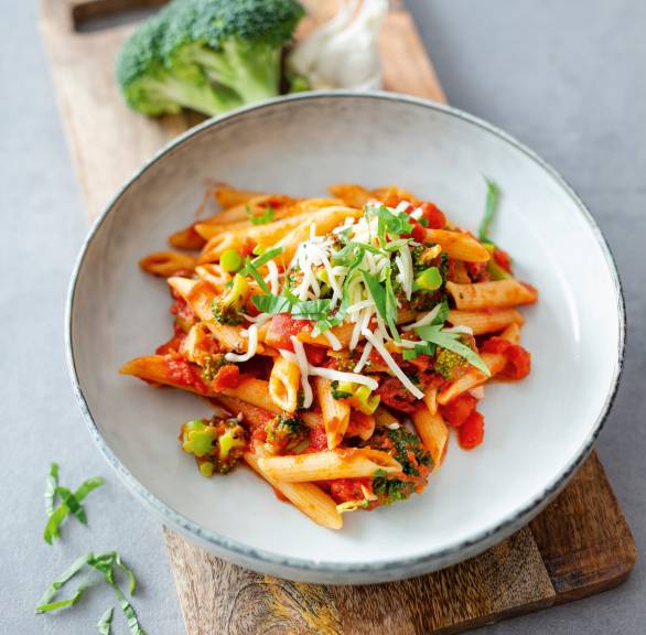 Einfache One-Pot-Penne mit Brokkoli