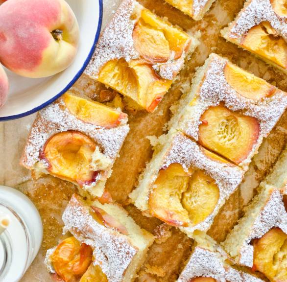 Saftiger Pfirsichkuchen