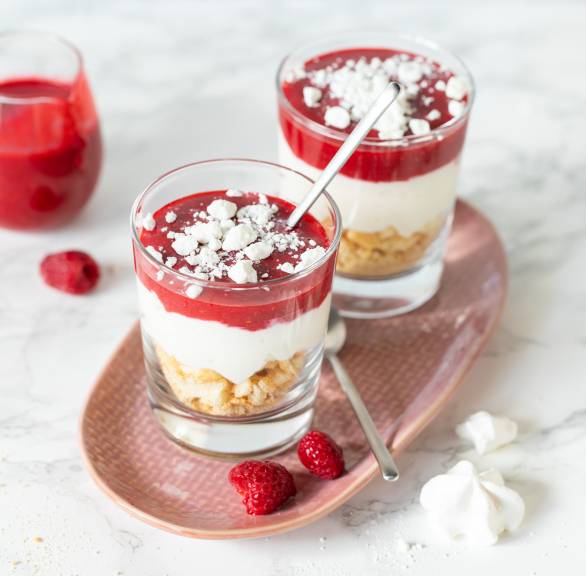 Schnelle Himbeerwolke