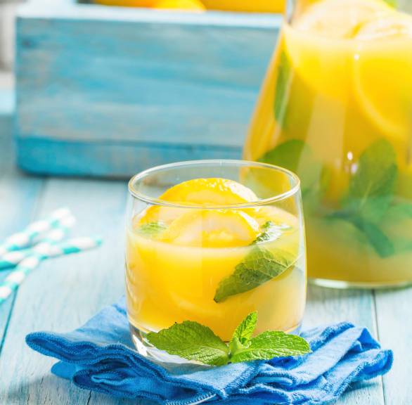 Zitruslimonade mit Minze