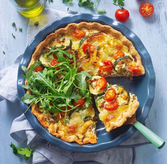 Hackquiche mit Gemüse und Mozzarella – Traditionell & Lecker