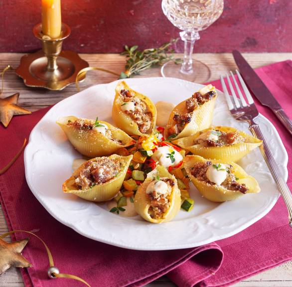 Steinpilz-Maroni-Conchiglioni