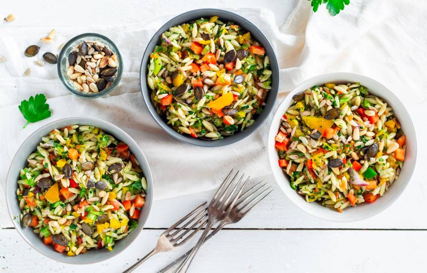 Bunter Paprika-Pasta-Salat