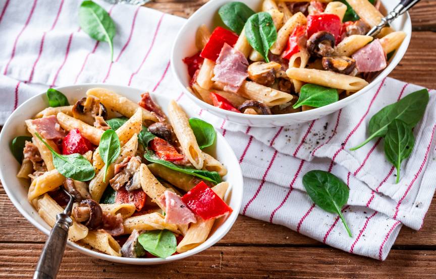 One-Pot-Penne mit Prosciutto cotto