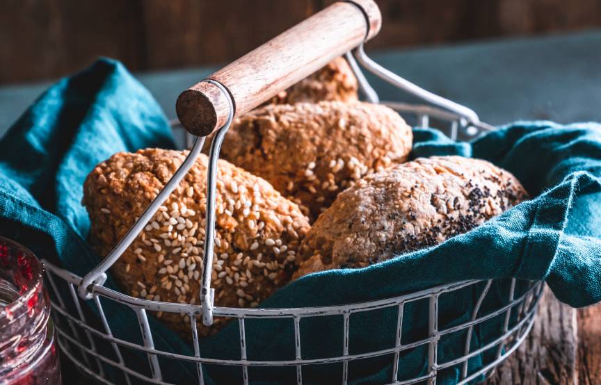 Vollkorn-Frühstücksbrötchen