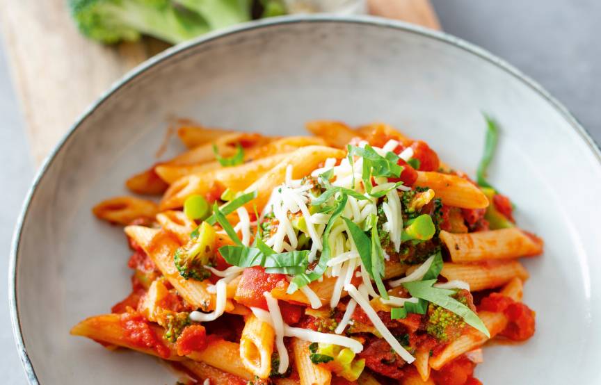 Einfache One-Pot-Penne mit Brokkoli