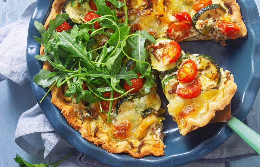 Hackquiche mit Gemüse und Mozzarella – Traditionell & Lecker