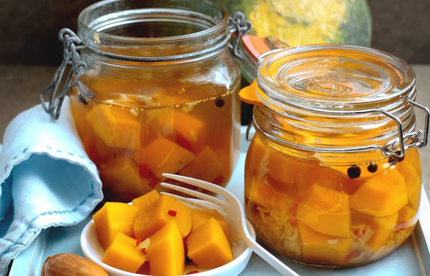 Authentisch eingelegter Kürbis mit Peperoncini | SoIsstItalien