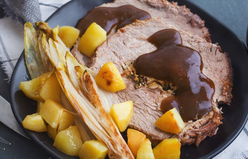 Gefüllter Rinderbraten aus dem Backofen | SoIsstItalien