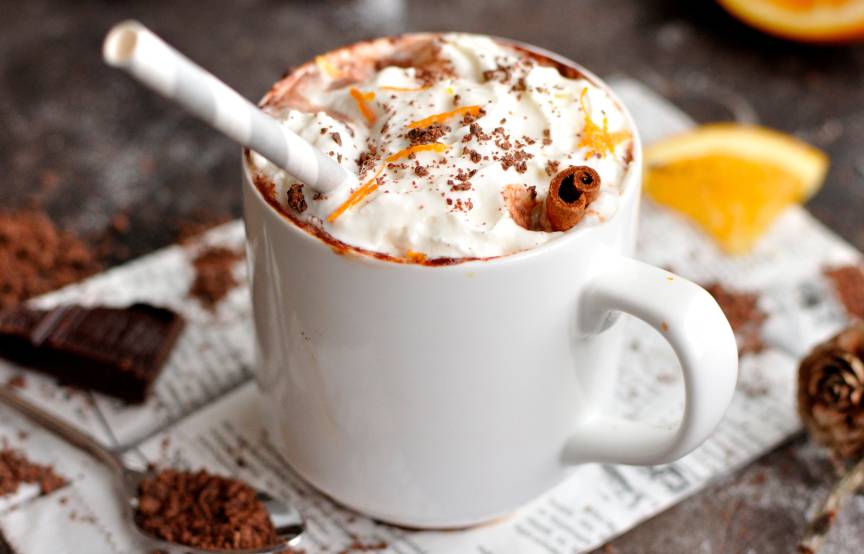 Schnelle heiße Schokolade mit Orange &amp; Zimt | SoIsstItalien