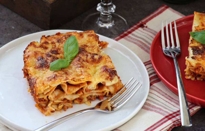 Lasagne mit Käsekruste | SoIsstItalien