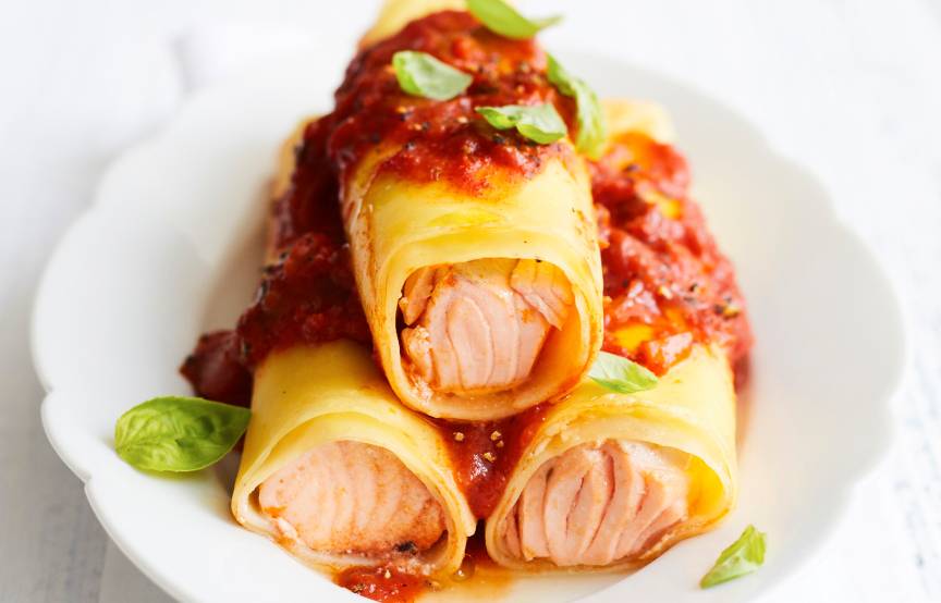 Lachs-Canneloni: Einfach aus 5 Zutaten im Ofen | SoIsstItalien