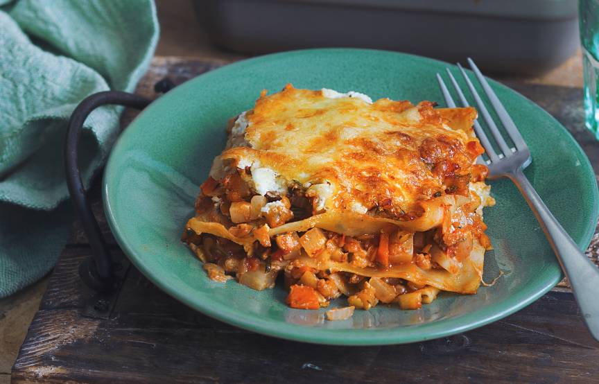 Lasagne mit Linsen-Bolognese | SoIsstItalien