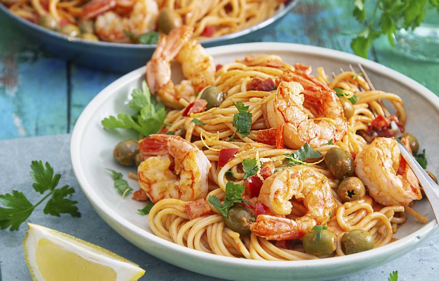 Spaghetti Mit Garnelen Original Italienisch