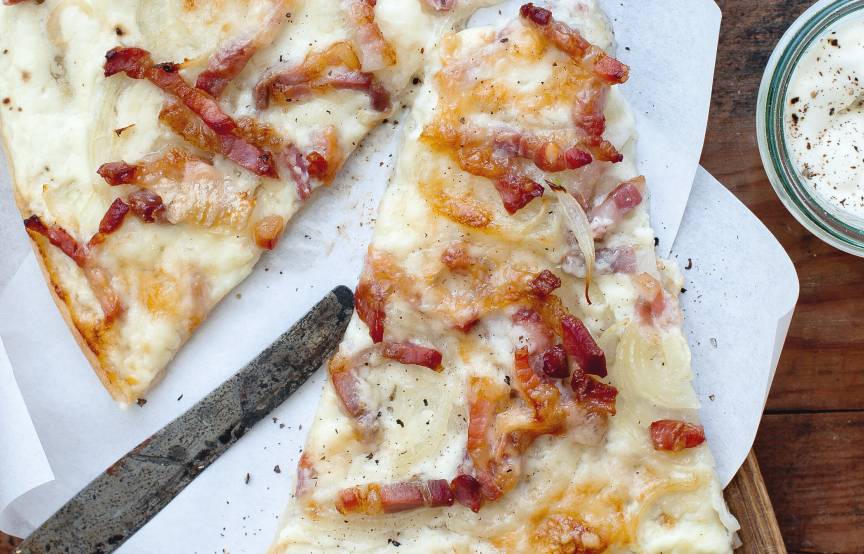 Elsässer Flammkuchen: Einfach und lecker | SoIsstItalien
