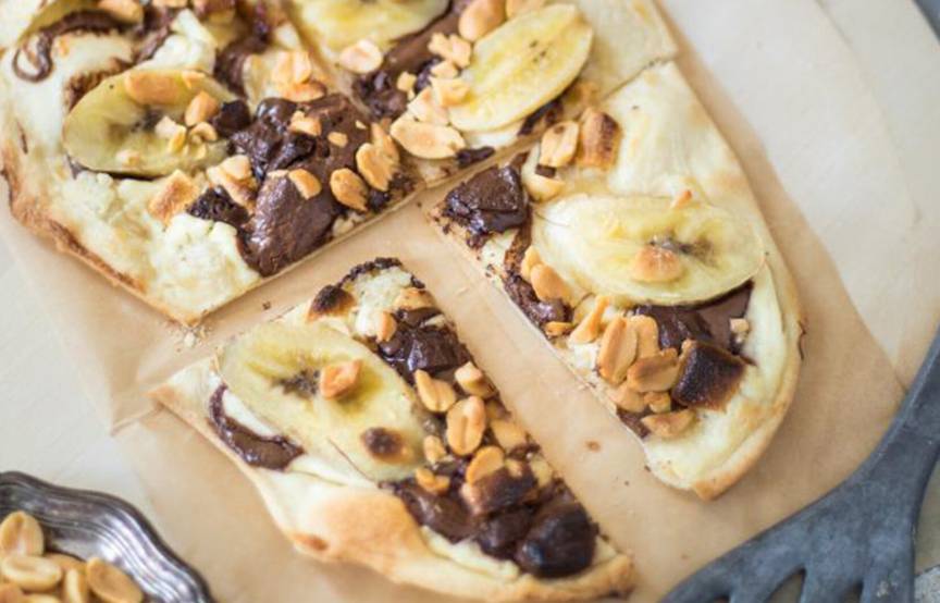 Schoko-Bananen-Flammkuchen ganz einfach | SoIsstItalien