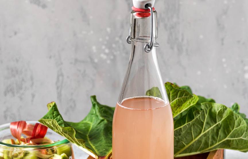 Einfacher Rhabarbersirup zum Selbermachen | SoIsstItalien