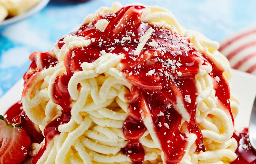 Cremiges Spaghettieis einfach zuhause machen | SoIsstItalien