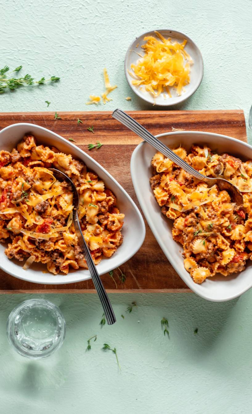 One-Pot-Pasta alla bolognese