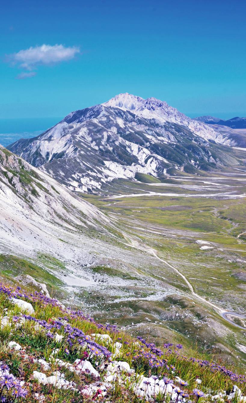Berg Campo Imperatore im Abruzzischen Appenin