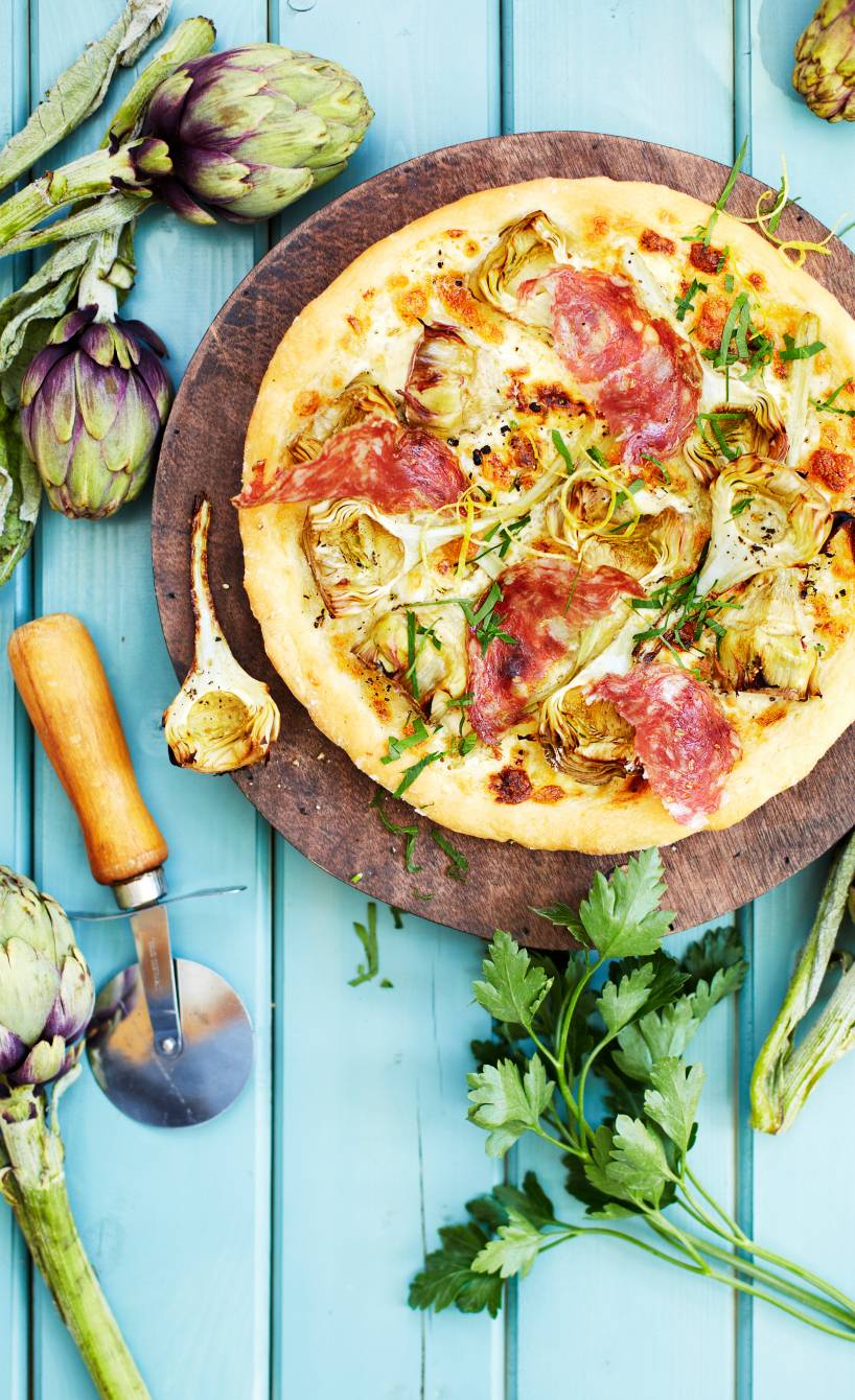 Artischockenpizza