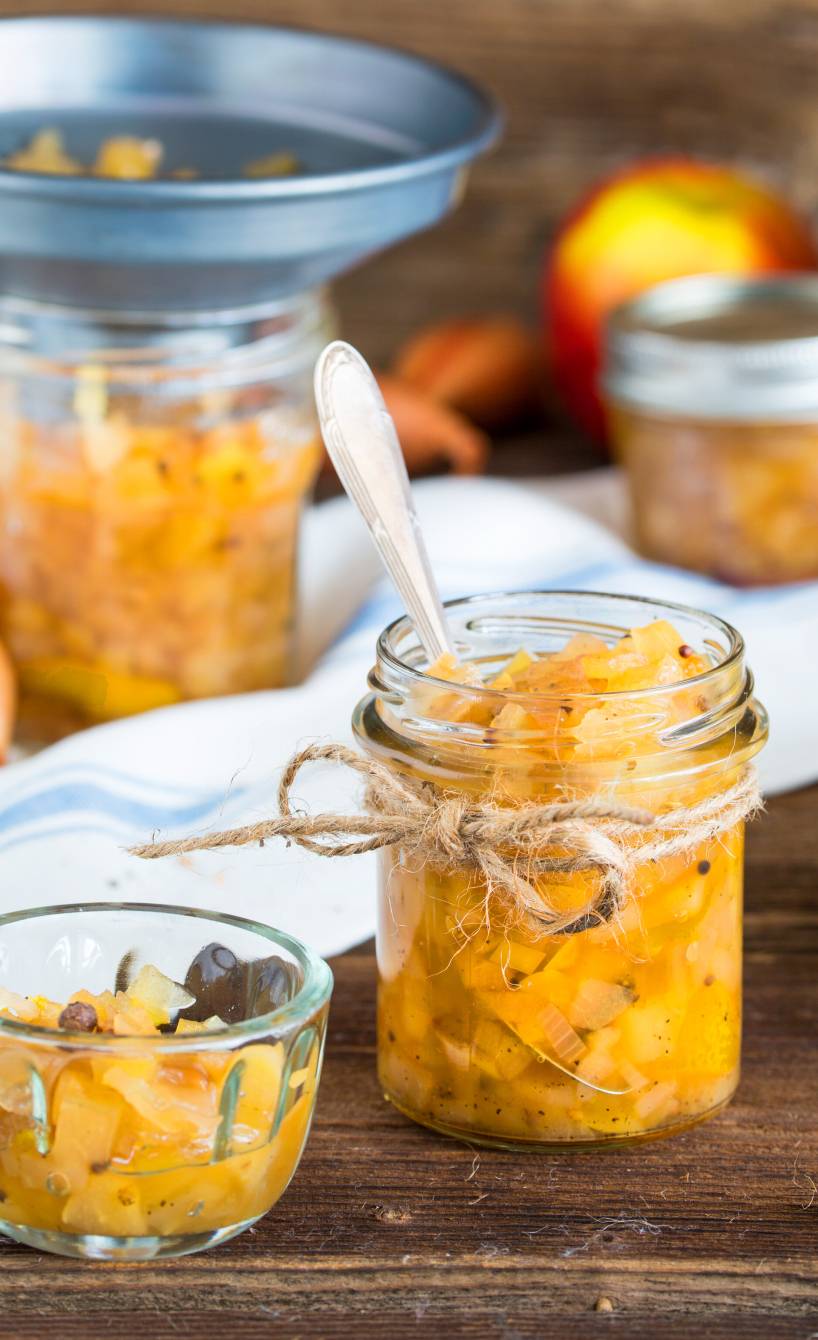 Birnen-Apfel-Chutney mit Senf